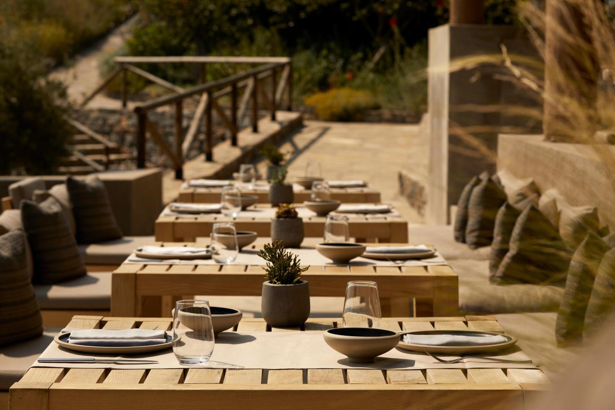 Minos Palace Resort - Adults Only Agios Nikolaos  Bagian luar foto The restaurant