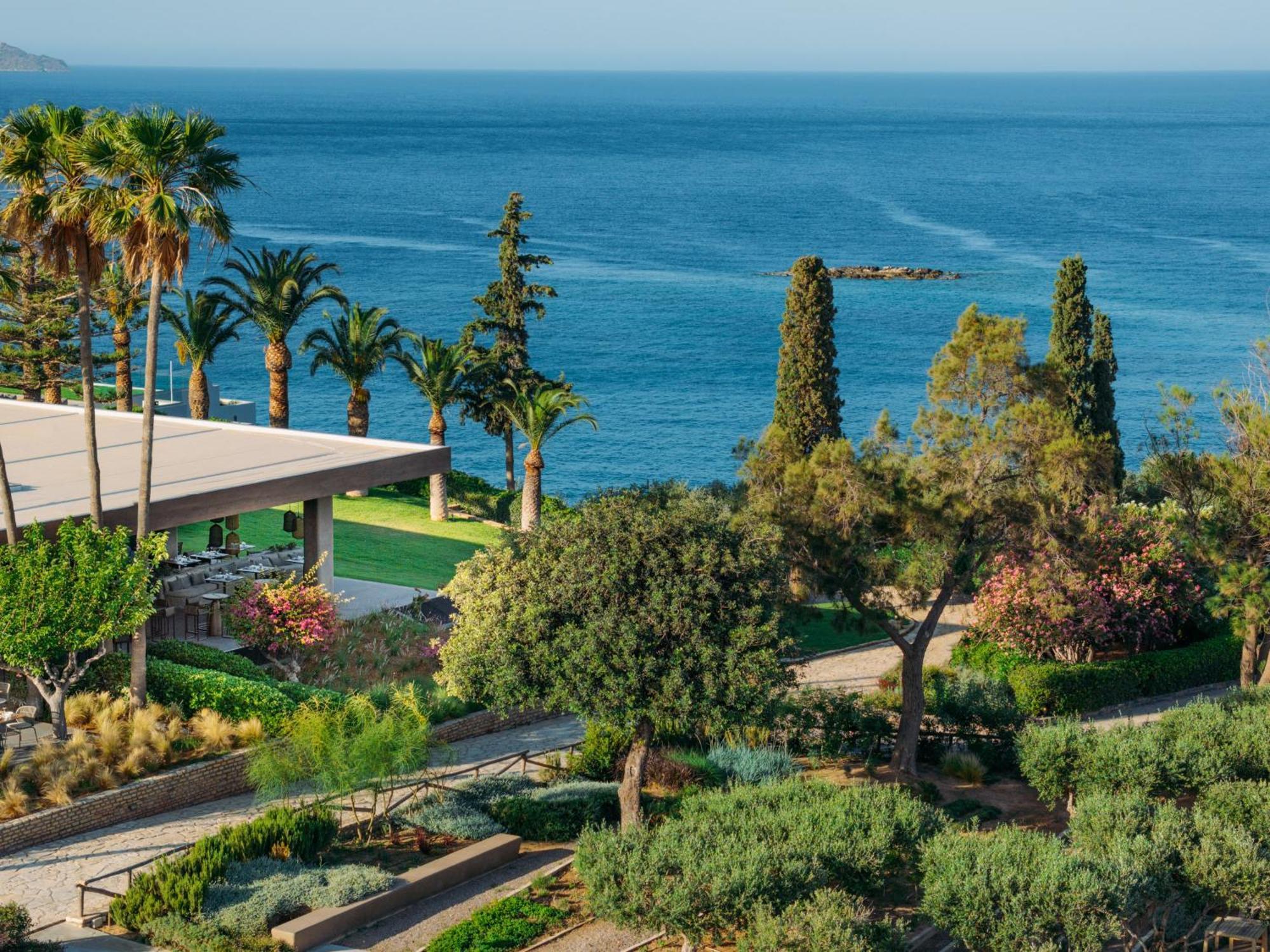 Minos Palace Resort - Adults Only Agios Nikolaos  Bagian luar foto View of the Mediterranean Sea from the campus